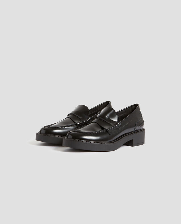 Mocassins en cuir H096 black