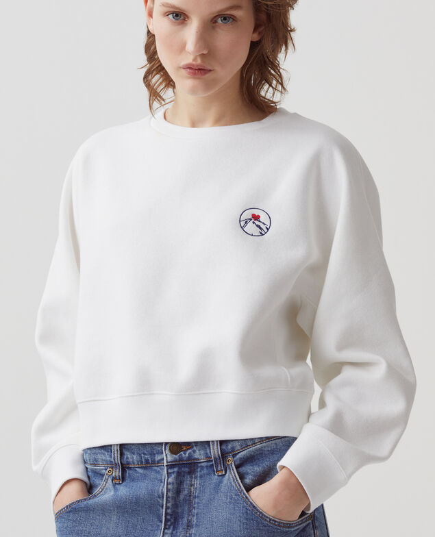 Sweat col rond forme boxy B140 brod l
