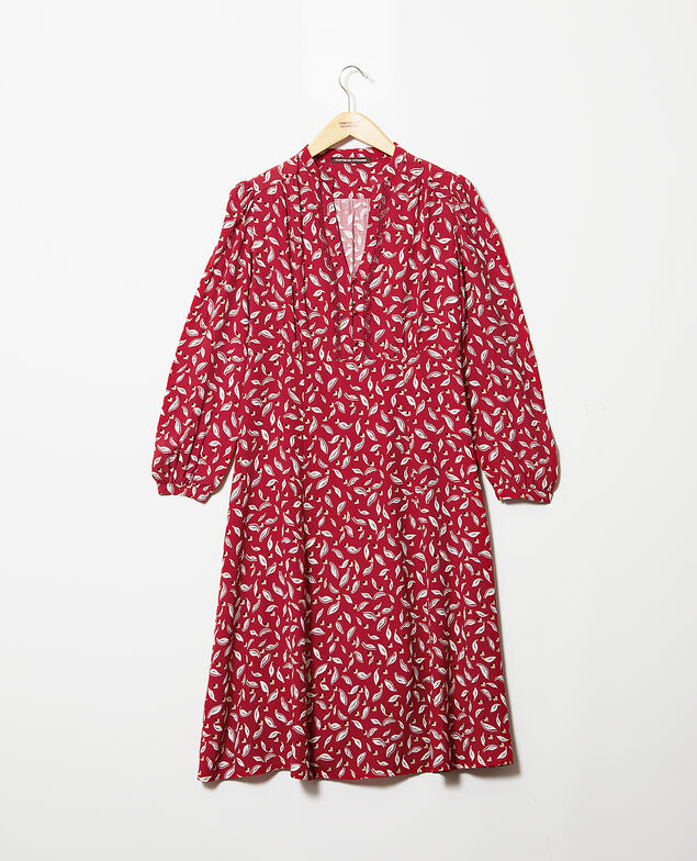 Robe imprimée Earth red
