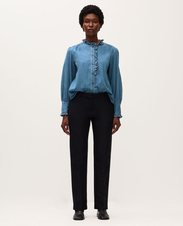 Pantalon droit ajusté H091 black beauty
