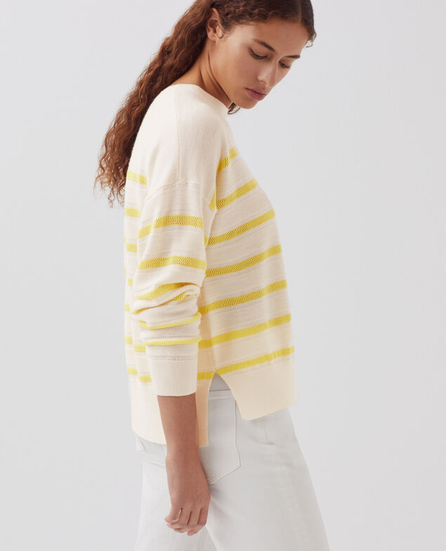 MADO - Pull en laine mérinos H430 st citrone