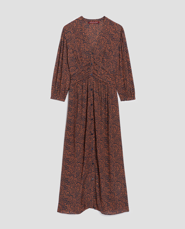 Robe longue fluide I480 leo brown