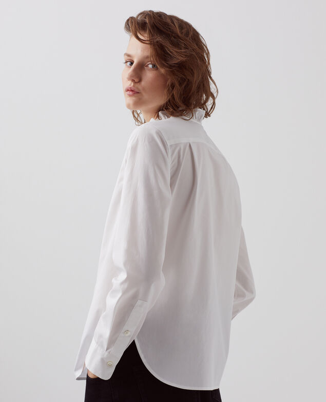 Chemise &agrave; col volant&eacute; 4235 optical white