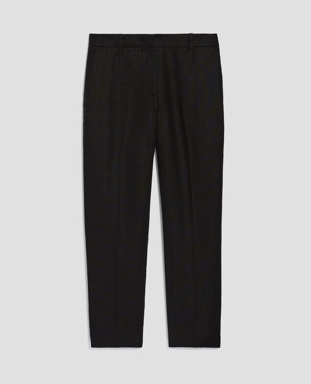 Pantalon cigarette en lin MARGUERITE H091 black beauty