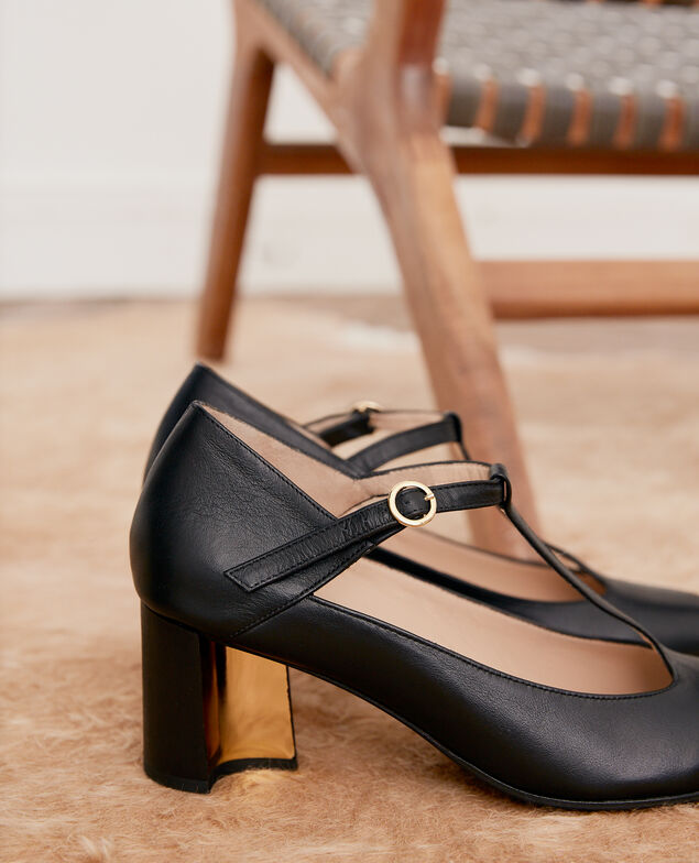 Chaussure Salomé en cuir Noir