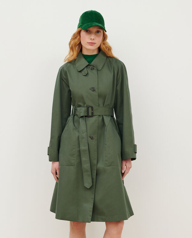 CATHERINE - Trench ample 0571 thyme green