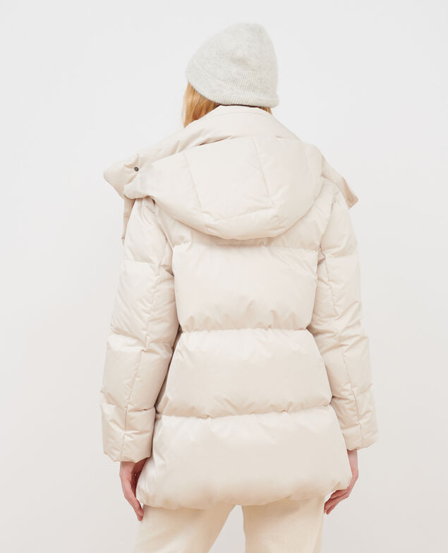 MARGOTTE - Doudoune mi-longue A011 off white
