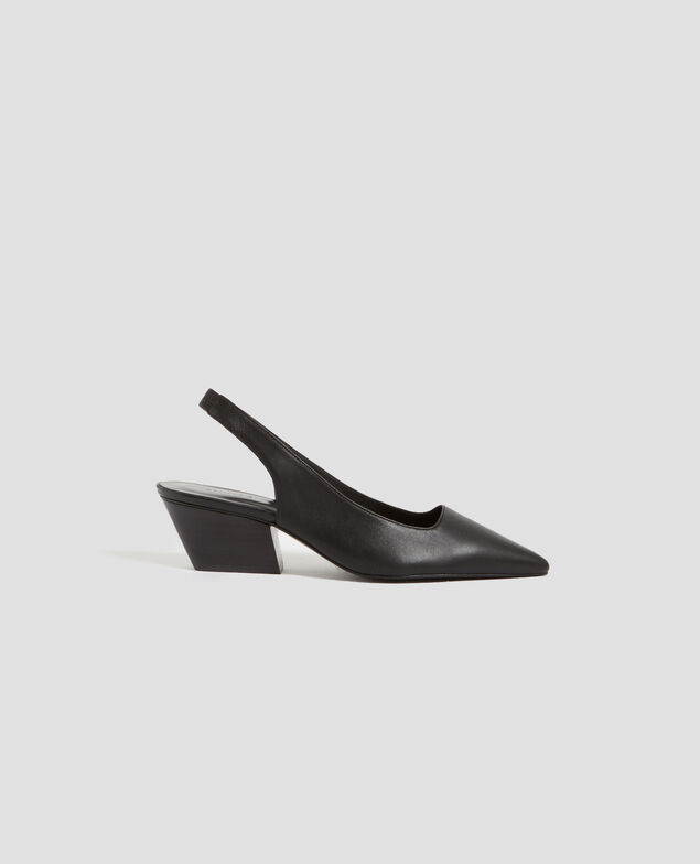 Slingbacks en cuir H092 black