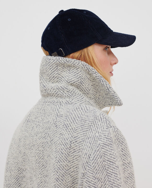 Wool blend coat A023 solid light grey