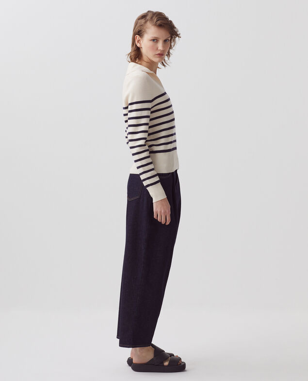 Pull marinière en laine mérinos 5185 stp_jtst_nsky