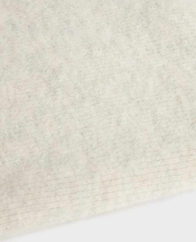 Tour de cou en alpaga mélangé A009 white knit