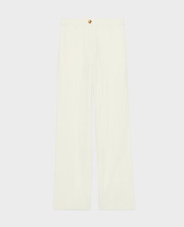 BLANDINE - Straight trousers 7074 00 white
