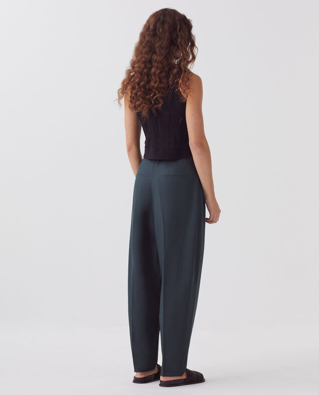 Pantalon à plis J690 blueberry