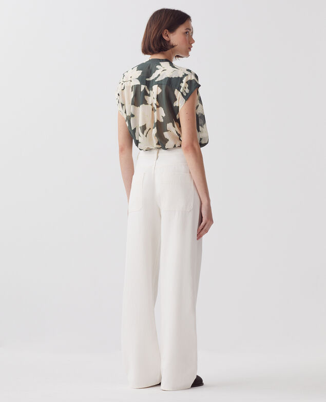 Pantalon droit BLANDINE H003 white