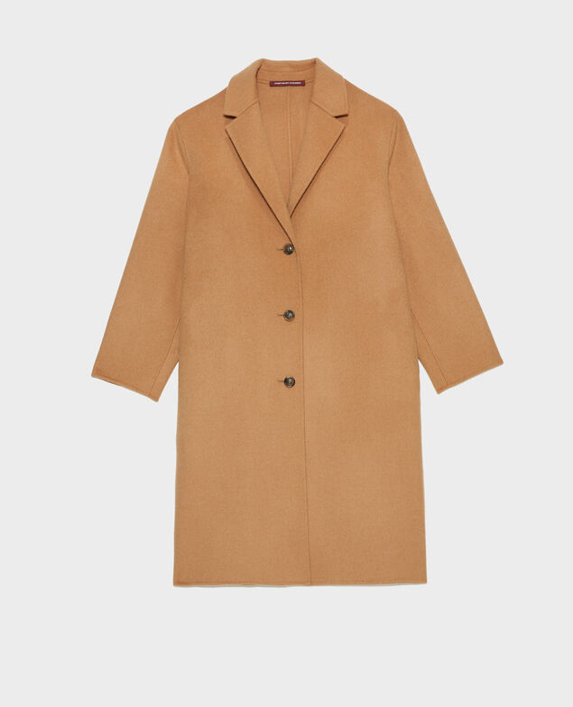 Manteau double face laine et cachemire 4271 latte