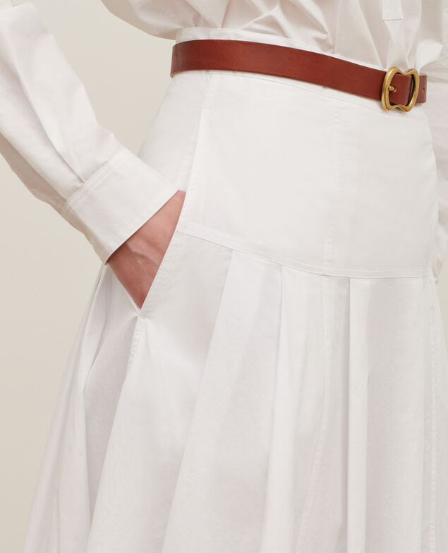Jupe longue en coton 0007 white