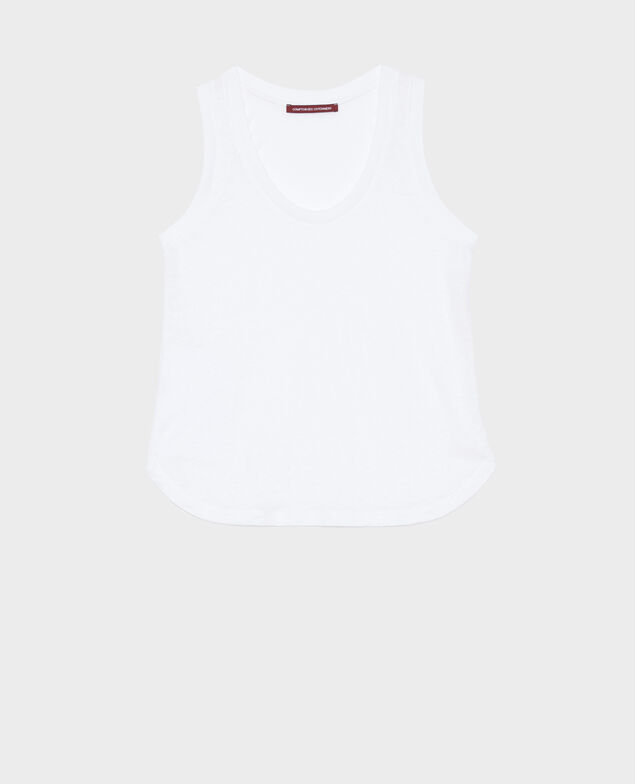 Débardeur en lin 4235 optical white