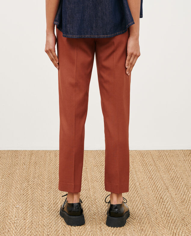 Pantalon cigarette MARGUERITE 8808 18 wine