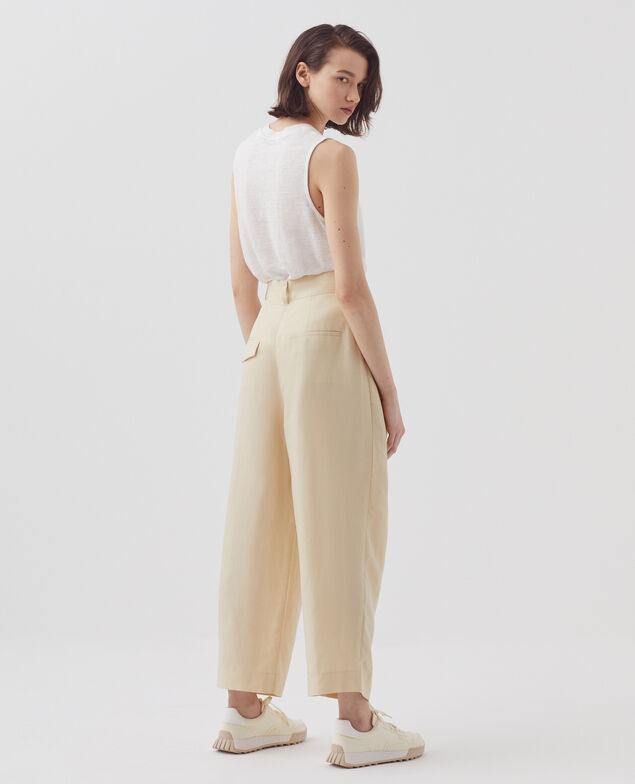 Pantalon carrot PEGGY H311 oyester gray