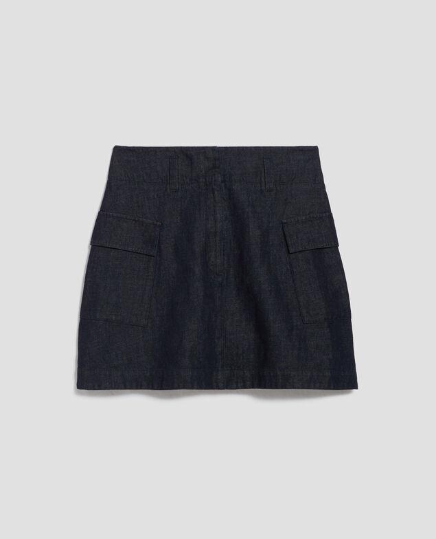 Mini jupe cargo H680 rinse