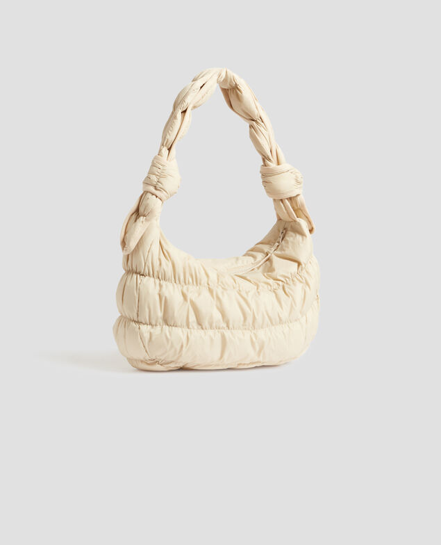 Sac demi-lune matelassé H311 oyester gray