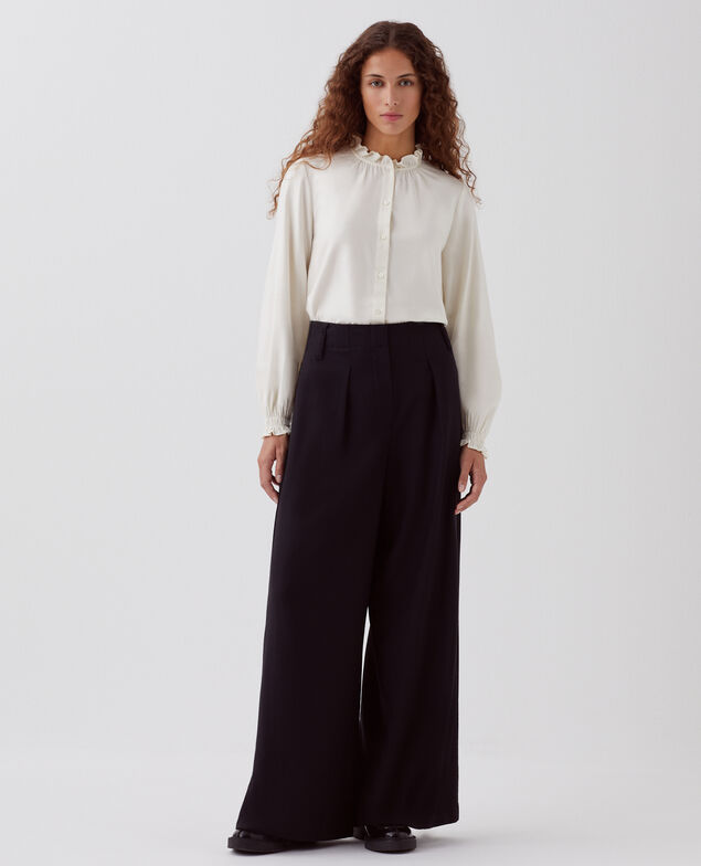 Pantalon ample à plis YVONNE H091 black beauty