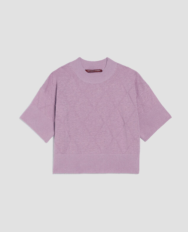 Pull court à manches courtes J720 lavender herb