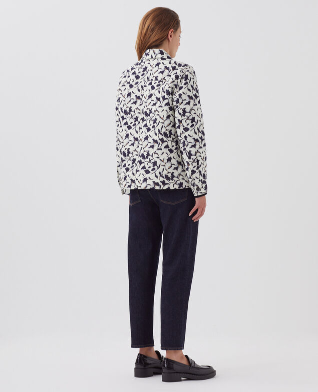Veste matelassée en coton I017 new fl ikat ecru