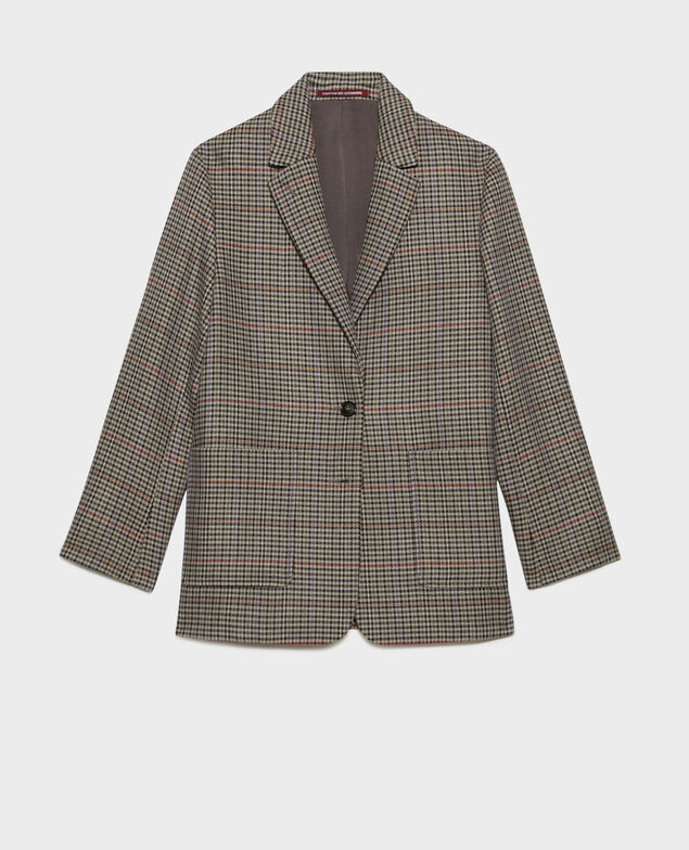 Veste masculine à carreaux 8864 03 gray check