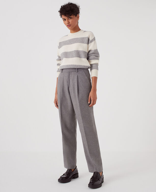 Pantalon droit en laine U060 gray