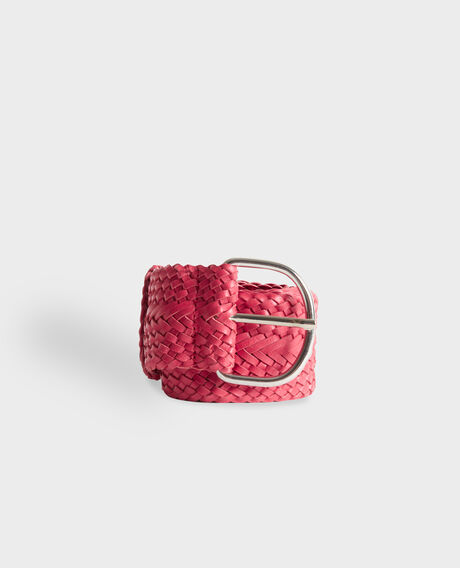 Ceinture large tress&eacute;e en cuir 0134 spritz
