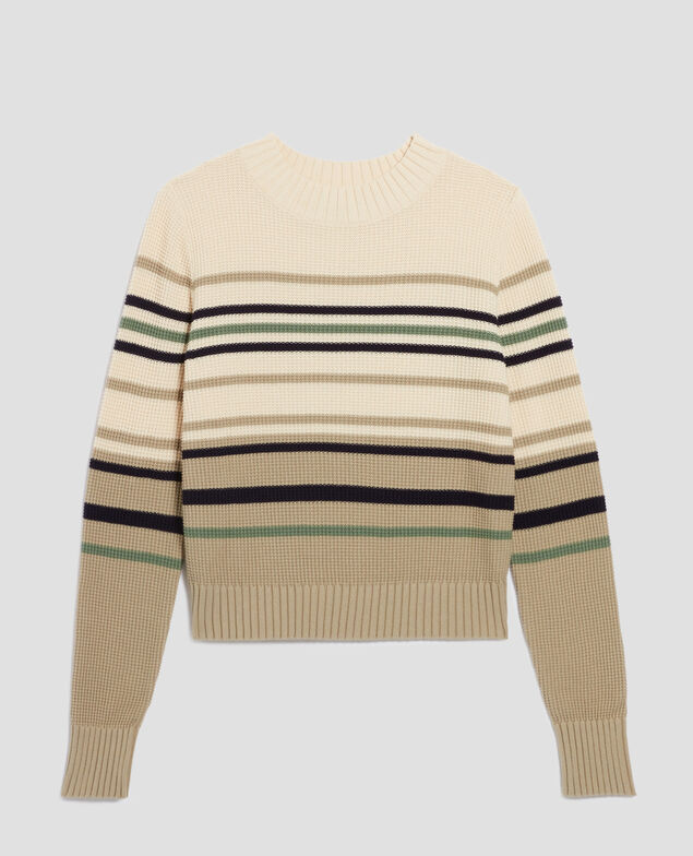 Pull col rond en coton H301 st albore terre