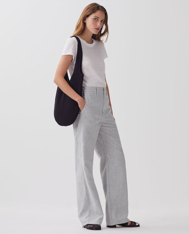 Pantalon droit BLANDINE H611 blue mini st