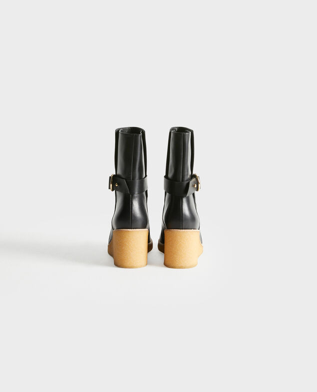 Bottines compensées en cuir 4216 black_beauty