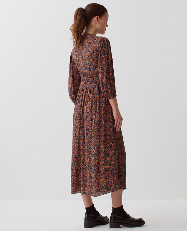 Robe longue fluide I480 leo brown