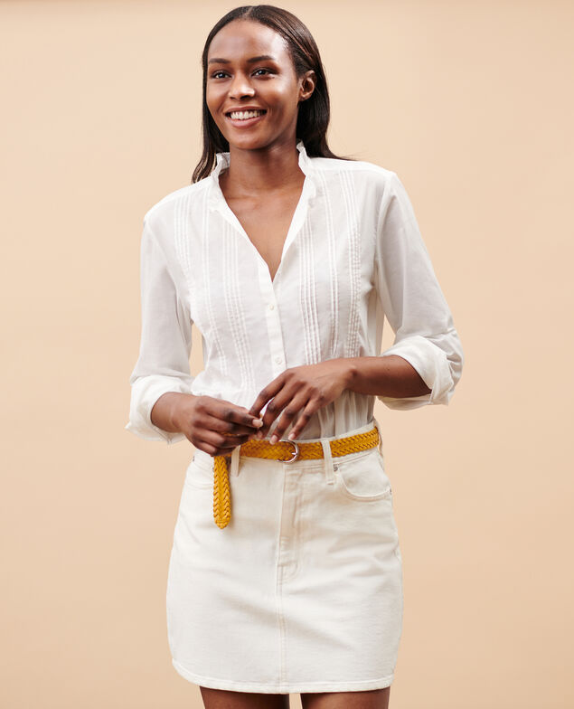 Minijupe en jean 0003 white denim