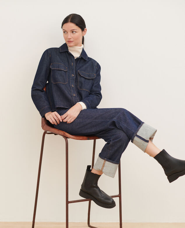 Veste en toile denim 0681 rinse denim