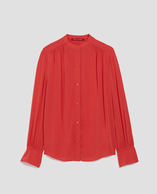 Chemise fluide à manches longues J240 paprika orange