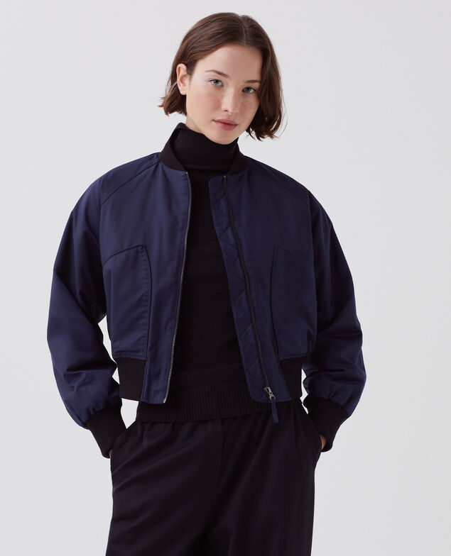 Bomber satiné I697 navy