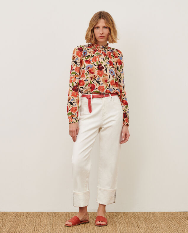 Blouse imprimée 8857 31 beige print