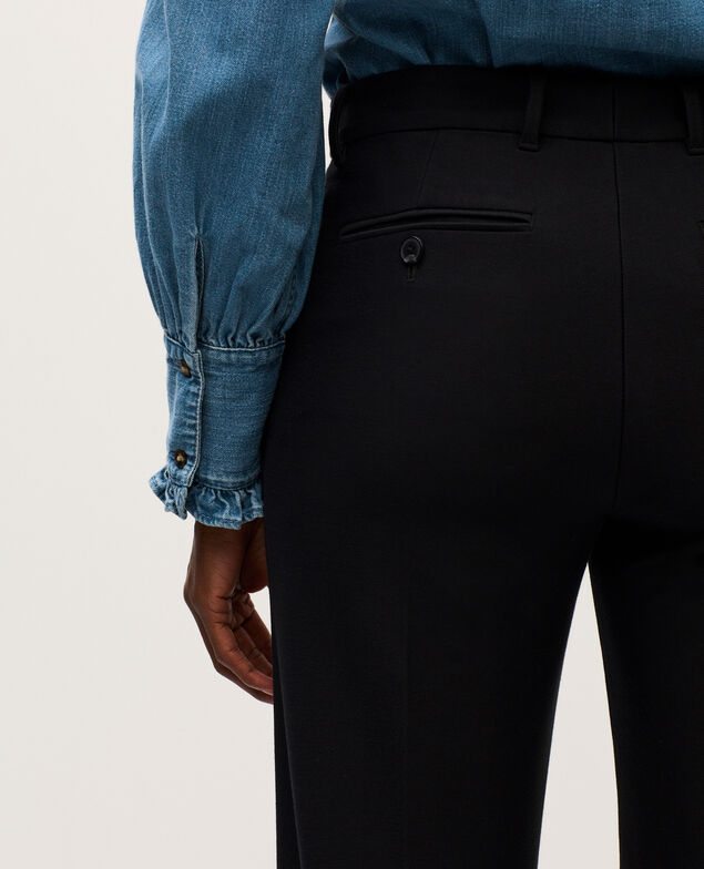 Pantalon droit ajusté H091 black beauty