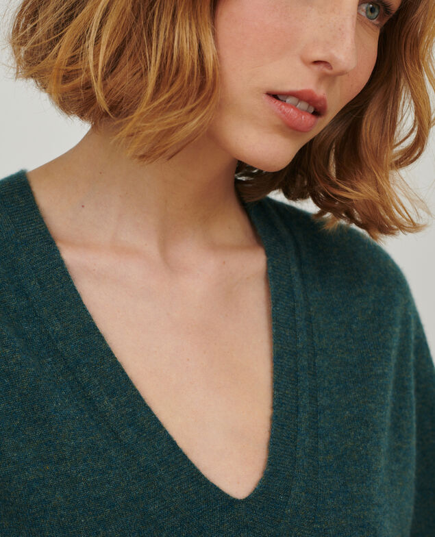 Pull en cachemire 8817 58 darkgreen