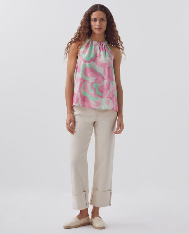 Top encolure américaine H720 anemone pink