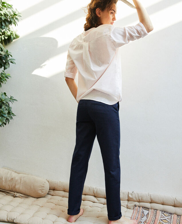 Pantalon en toile Navy blazer