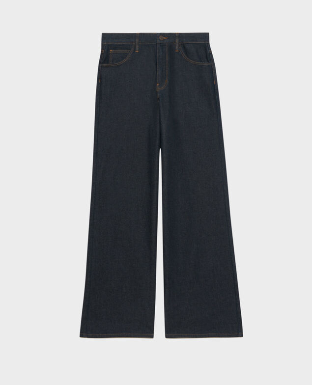 Jean flare taille haute JEANETTE 4252 denim rinse