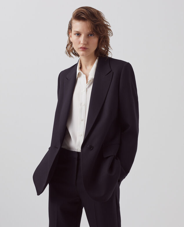 Blazer en laine A091 black