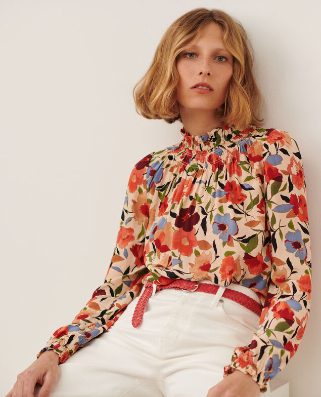 Blouse imprimée 8857 31 beige print