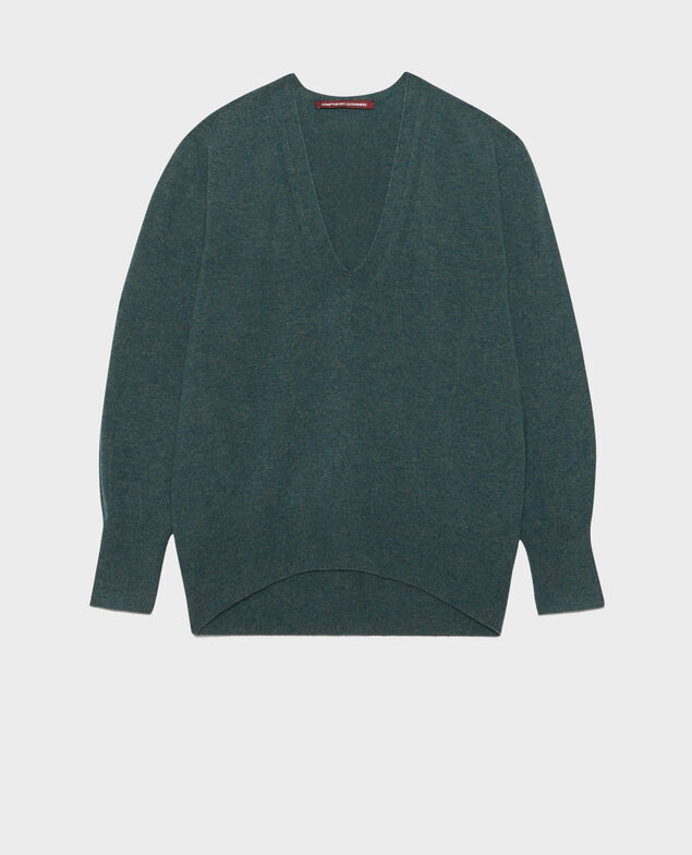 Pull en cachemire 8817 58 darkgreen