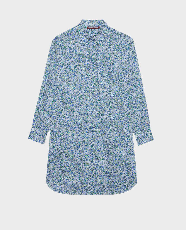 Robe-chemise en coton 92 print blue