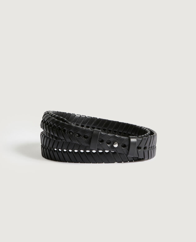 Ceinture en cuir H091 black beauty